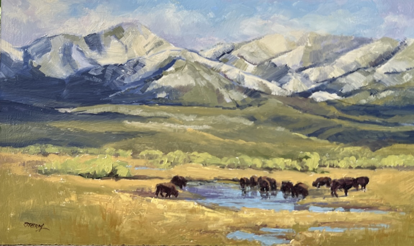 Quiet Majesty 9x15 $1100 at Hunter Wolff Gallery